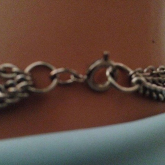 OOAK Artisan Vintage White/Blue Victorian Festoon Style Assemblage Drop Necklace - Picture 8 of 8